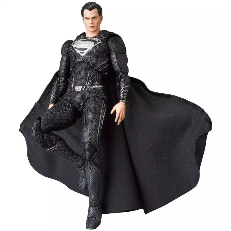 

In Stock 1/12 Zack Snyder Version Of The Justice League 15cm Superman In Black Movable Figures Holiday Gift Toys