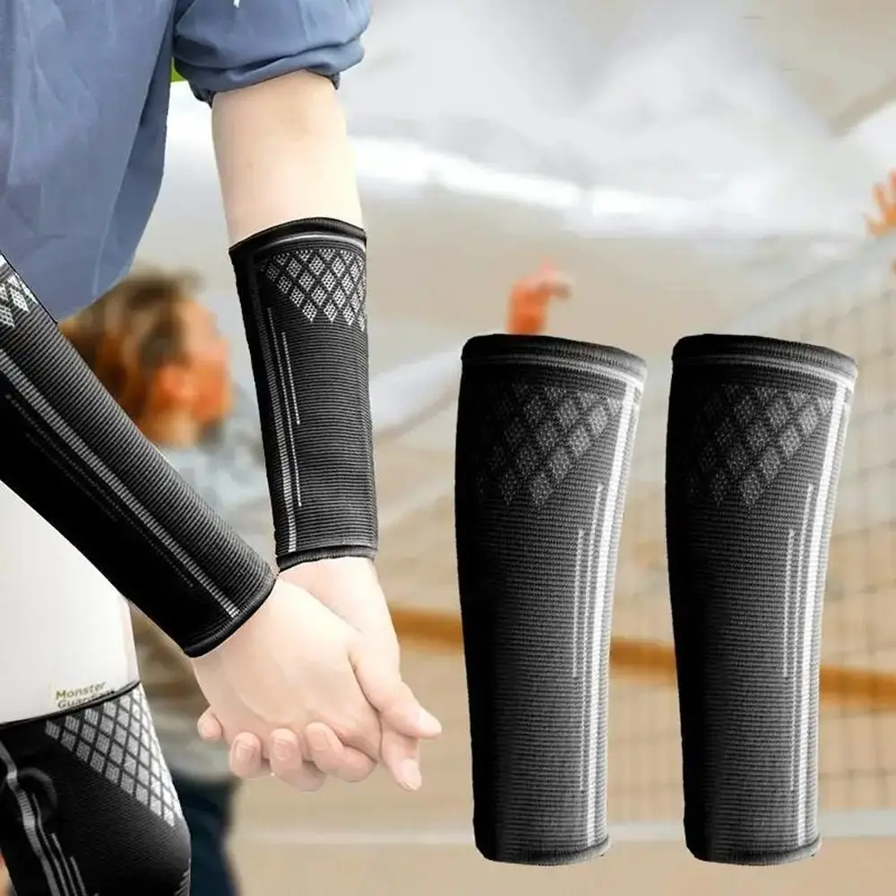 1Pairs UV Protection volleyball arm warmers Wrist Support Elastic Arm Warmers Sports Safety Breathable