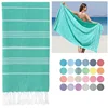 Turkish Striped Bath Towel Oversized Beach Towel With tassels Super Absorbent Soft and Easy Care100% Cotton Suitable for travel 1