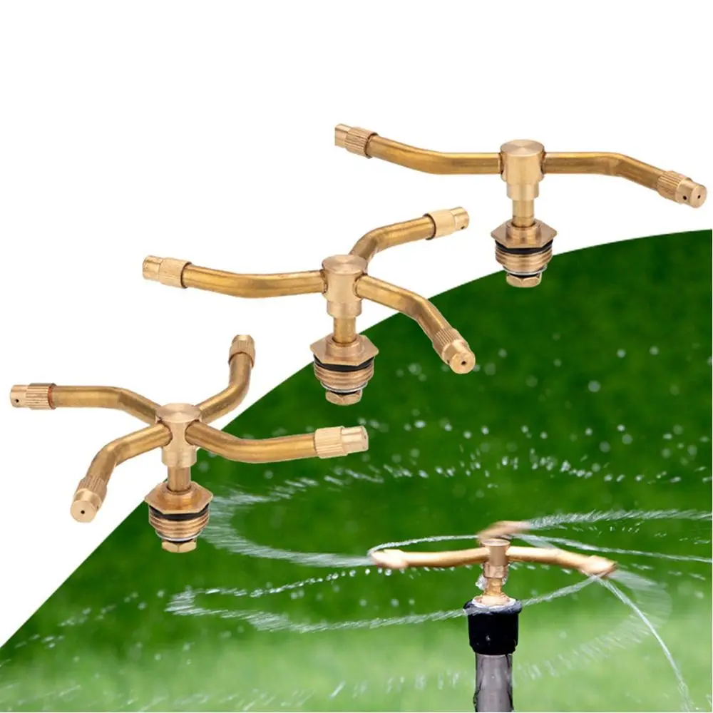 2/3/4 Arm Automatic Rotary Sprayer 360 Degree Bushfire Protection Sprinkler Head Lawn Forest