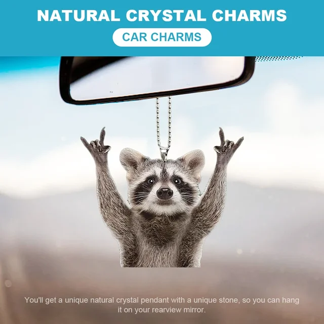 Ciondolo Per Auto A Forma Di Altalena - Ornamento Cartoon, Pendente Oscillante Per Specchietto - Foto 8