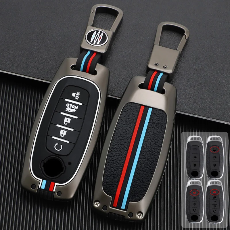 

Zinc Alloy Car Remote Key Case Cover Fob For Nissan X-trail T33 Qashqai J12 Teana 2022 2023 Protect Shell Holder Accessories