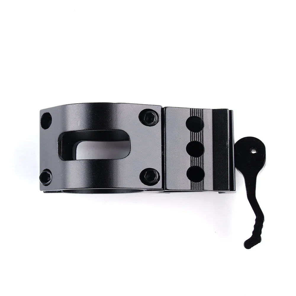 Weapon Flashlight Mount 1" Offset Picatinny Quick Release 45 Degree Picatinny Rail Ring Mount Laser Sight Mlok