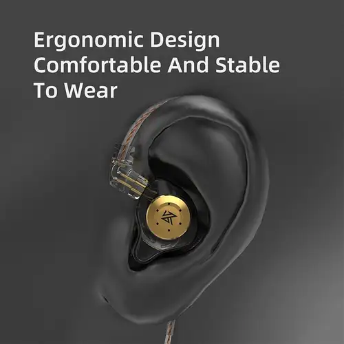 KZ EDX PRO Dynamic Earphones HIFI Bass Earbuds In Ear Monitor Sport Noise Cancelling Headset - Image 5