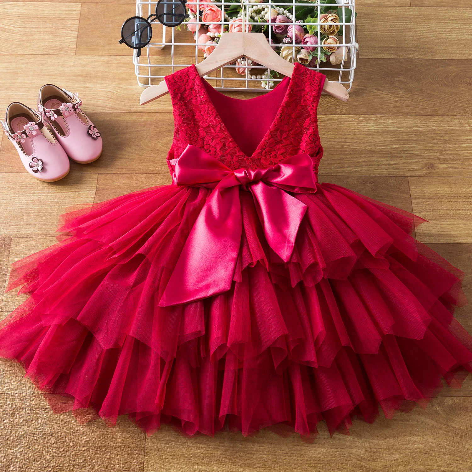 Kids Dresses for Girls Summer Infant Party Flower Girl Wedding Children Clothing Princess Tutu Dress Toddler Baby Xmas Lace Gown girls dress,princess costume,kids clothes