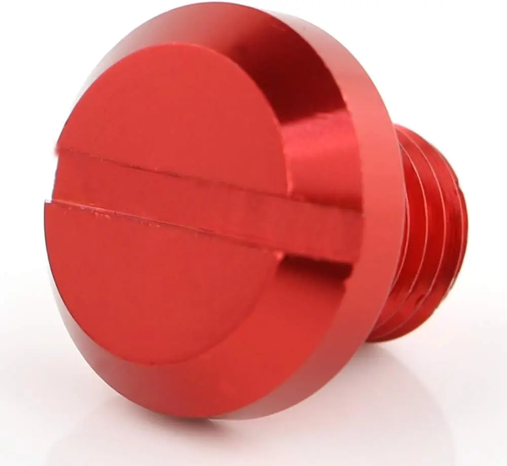 4Pcs M8 * 1.25 Red Motorycle Side Mirror Hole Blanking Plug Cover Cap Per 821 2014 2015 2016-2018 Fit Streetfighter V2 2022-2023