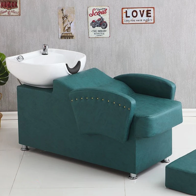 Bed Sink Shampoo Chairs Luxury Salon Shower Barber Shop Shampoo Chairs Hair Salon Lettino Massaggio Commercial Furniture RR50SC stylist shower shampoo chairs barber shop luxury lounge shampoo chairs simplicity lettino massaggio commercial furniture rr50sc