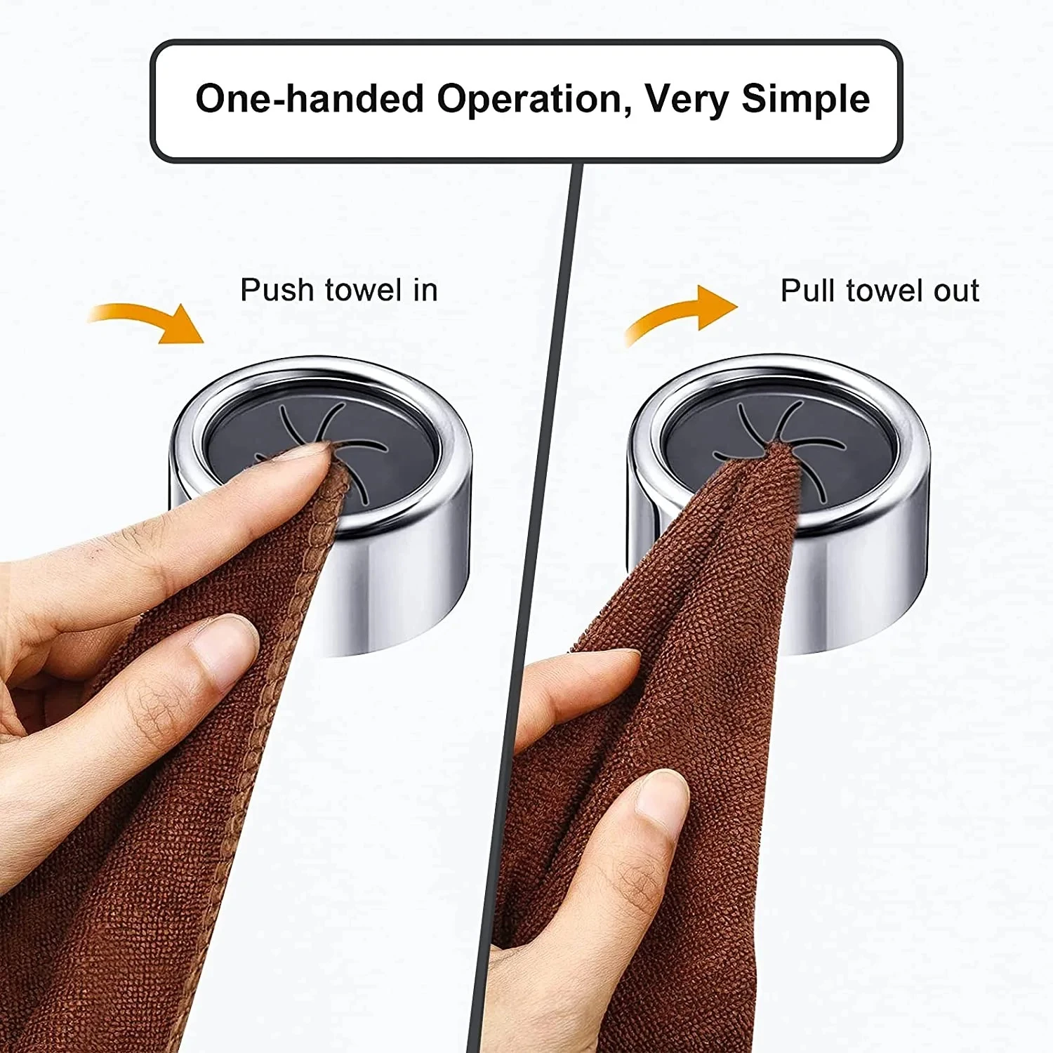 3-Pack Self-Adhesive Dishcloth and Towel Hanging Clips for Kitchen and Household Use