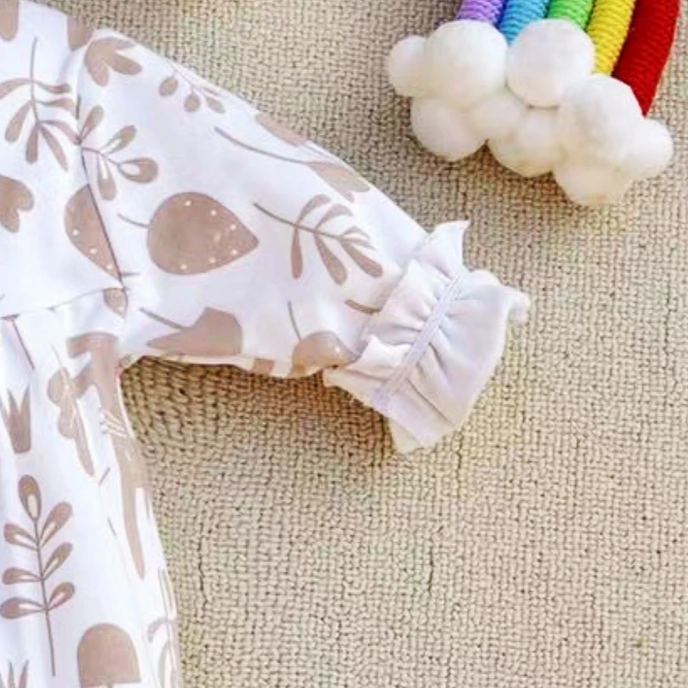 Baby Girl Rompers Cotton Rabbit Print Spring Clothes Outwear Print Onesies Long Sleeve Jumpsuits
