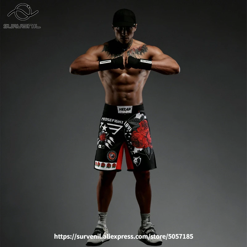 VSZAP 스타일리쉬 MMA 반바지 수분 흡수 남녀 청소년 복싱 훈련 킥복싱 BJJ 그래플링 스파링 케이지 파이팅 스포츠