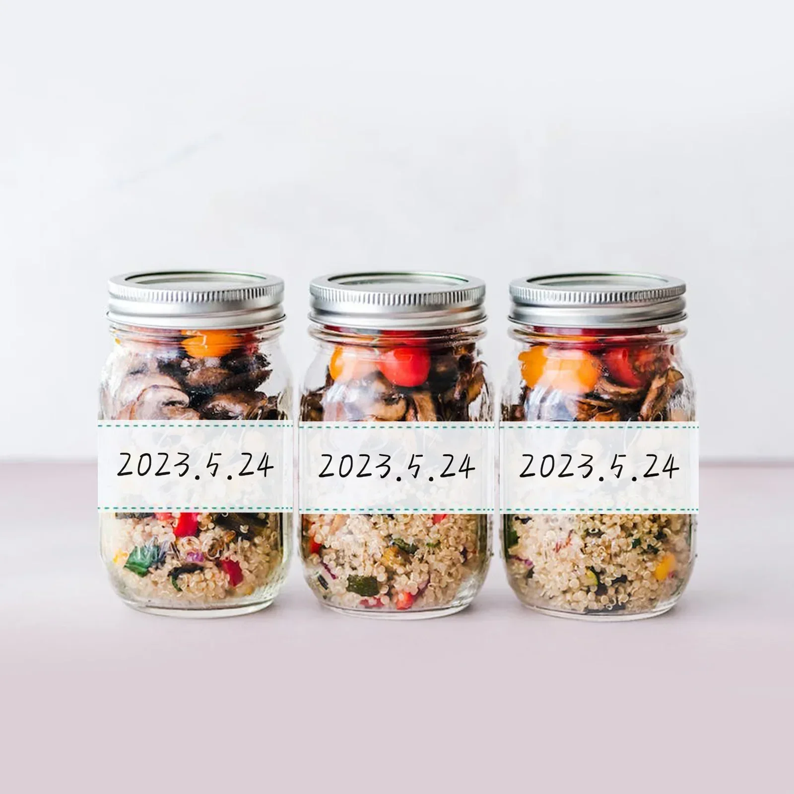150pcs/300pcs Adhesive Sticker Food Storage Bags Stickers Labels For Freezer Refrigerator 1x2inch/2.5x5cm label stickers