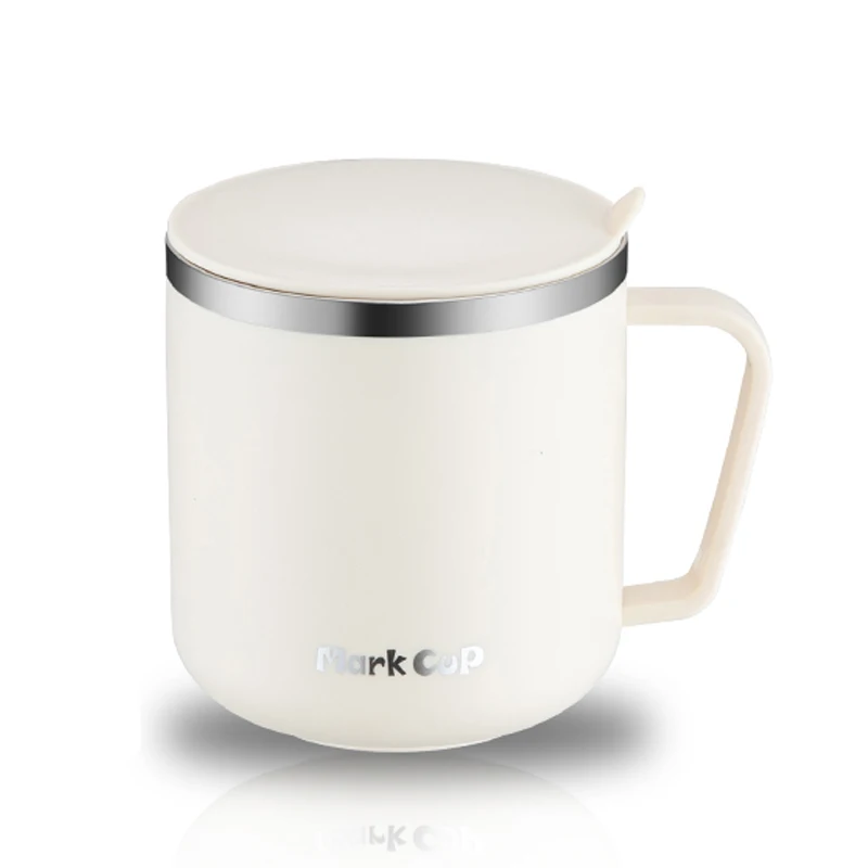 400ml Insulated Stainless Steel Coffee Mug with Li...