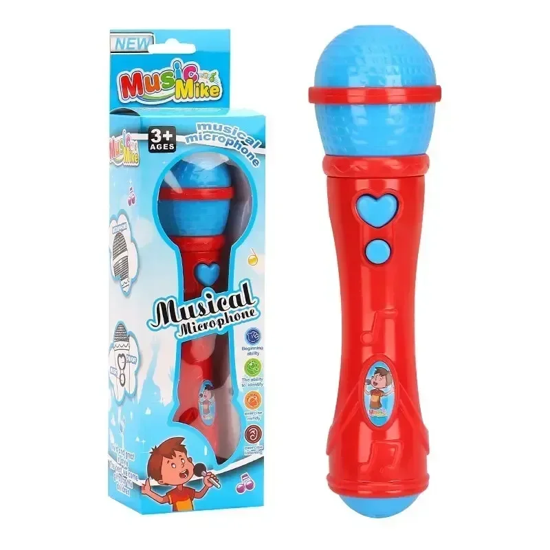 Plastic Simulation Microphone Toys Sound Amplifier Toy Gift Early Enlightenment Education Karaoke Musical Toy for Kids early education toys,educational toys,music toys,kids microphone