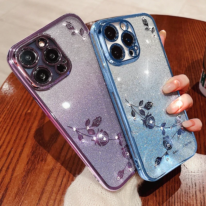 Glitter Rhinestone Phone Cover, Edge 40 30 Neo Design