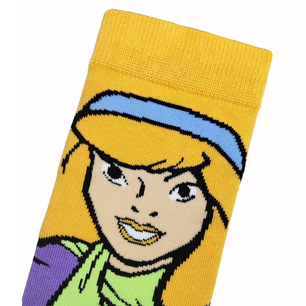 3Pairs Anime Sock Fashion Funny Novelty Hip Hop Cartoon Anime Men Women Comfort Happy Sports Skateboard Cotton Breathable Socks