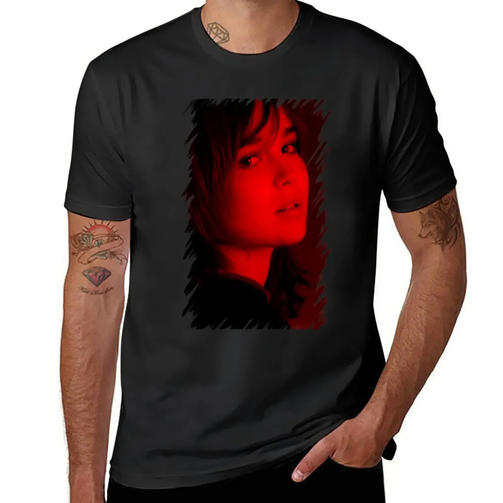 

Ellen Page - Celebrity T-Shirt korean fashion vintage clothes customizeds t shirts for men graphic