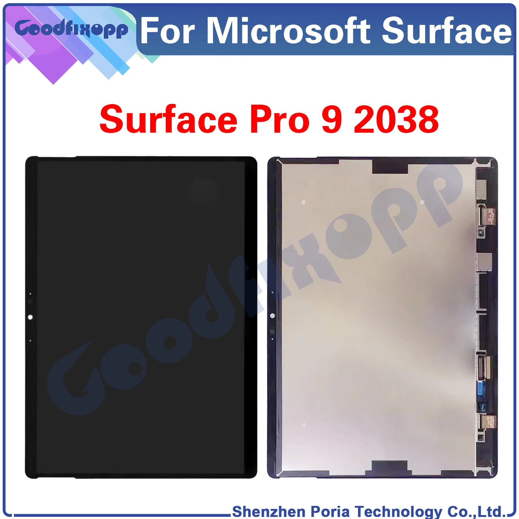Per Microsoft Surface Pro 9 2038 Display Lcd Touch Screen Digitizer Assembly Sostituzione Delle Parti Di Riparazione