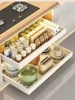 Kitchen Pull-out Retractable Cabinet Ultra-deep No-punch Divider Inside Shelf Pots And Pans Scalable Slide Drawer Organizers 1