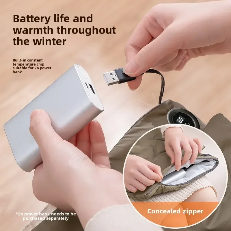 Adjustable USB Goose Down Warming Pad Washable Hand Warmer Temperature Graphene Quick Heating Warming Pad Knee Massager Thermal