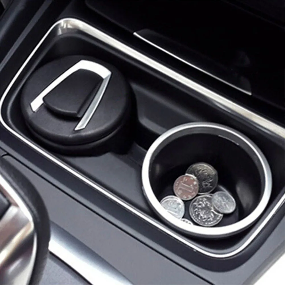 Car Ashtray 1pcs Portable LED Multi-functional Removable Cup Holder For BMW
