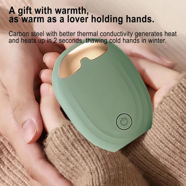 Rechargeable Hand Warmers Temperature Adjustable Hand Warmer In Pocket Size Cold Weather Electronics Hand Warmer With Indicator 3