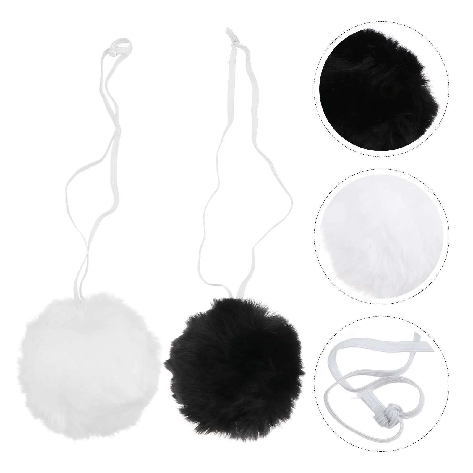 

Rabbit Tail Pompom Animal Cosplay Prop Costume Performance Plush Ball Goth Clothes