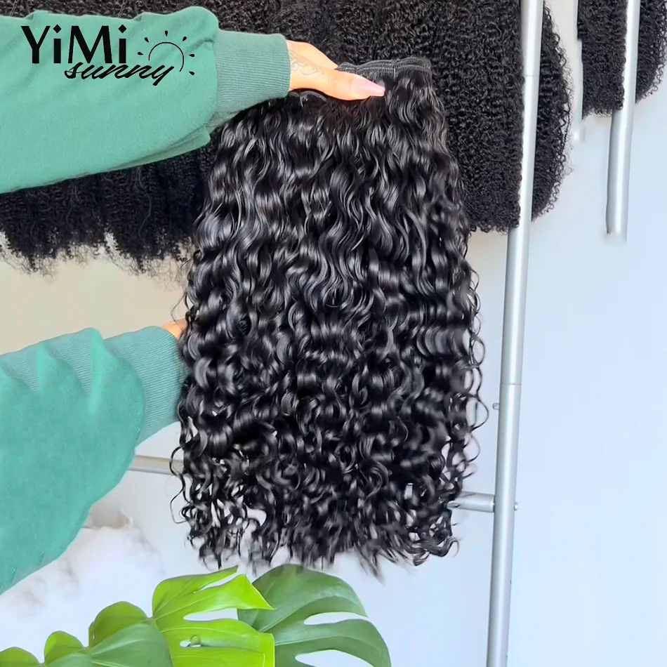 Natural Curl Human Hair Bundles Unprocessed Virgin Burmese Extension Weft 4pc Bundles Deals Make Full Head For Women Yimisunny