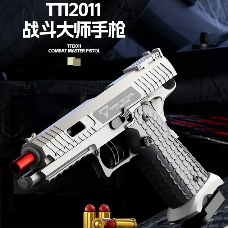Children's Toy Gun G17 Automatic Shell Throwing Soft Bullet Gun 1911 Empty Hanging Glock Simulation Boy Toy Gift 3