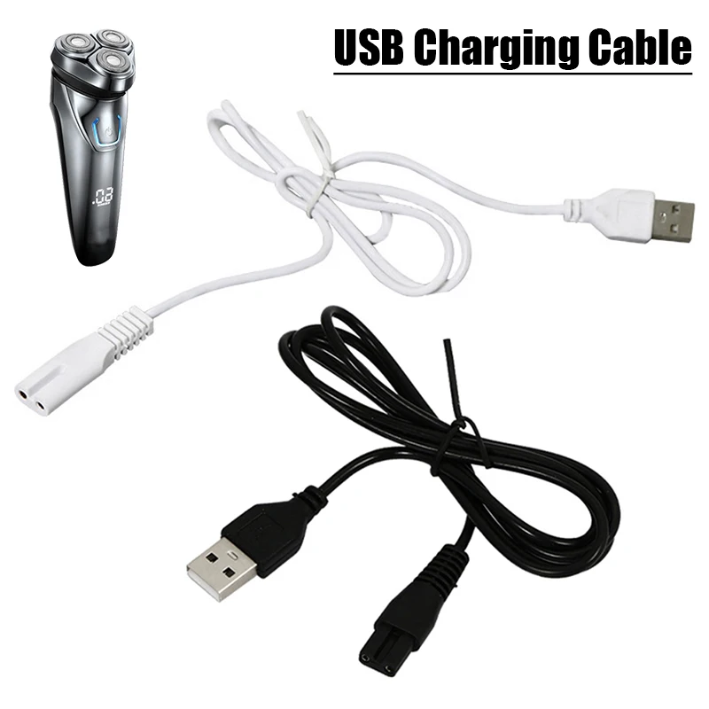 1pc USB Cable Charging Line Copper Hole Suit 5V Flashlight Shaver Hair Clipper Wire Single Hole 1.8 2