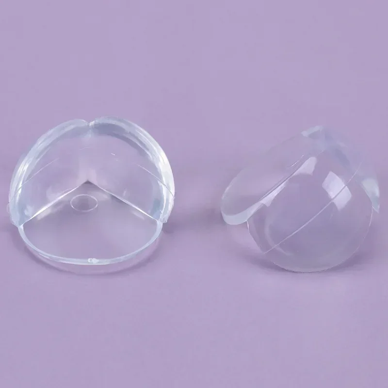 12PCS Child Baby Safety Silicone Protector Table Corner Edge Protection Cover Transparent Spherical Anti Collision Edge Guards