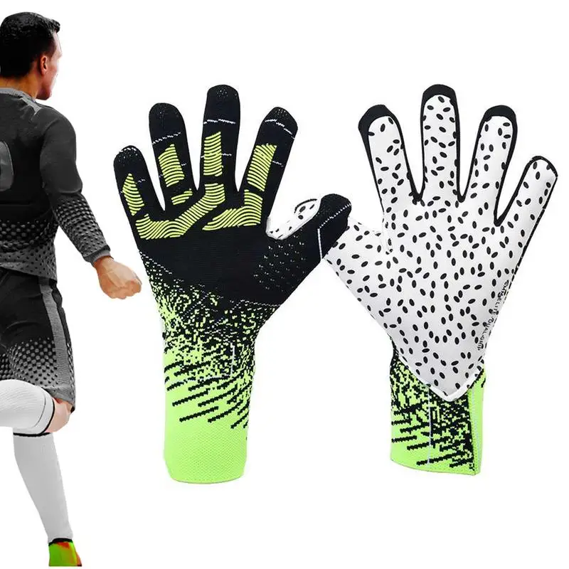 

Soccer Goalie Gloves Professional Gloves Goalkeeper Wear-Resistant Goalkeeper Gloves With Finger Support And Latex Palm Grips