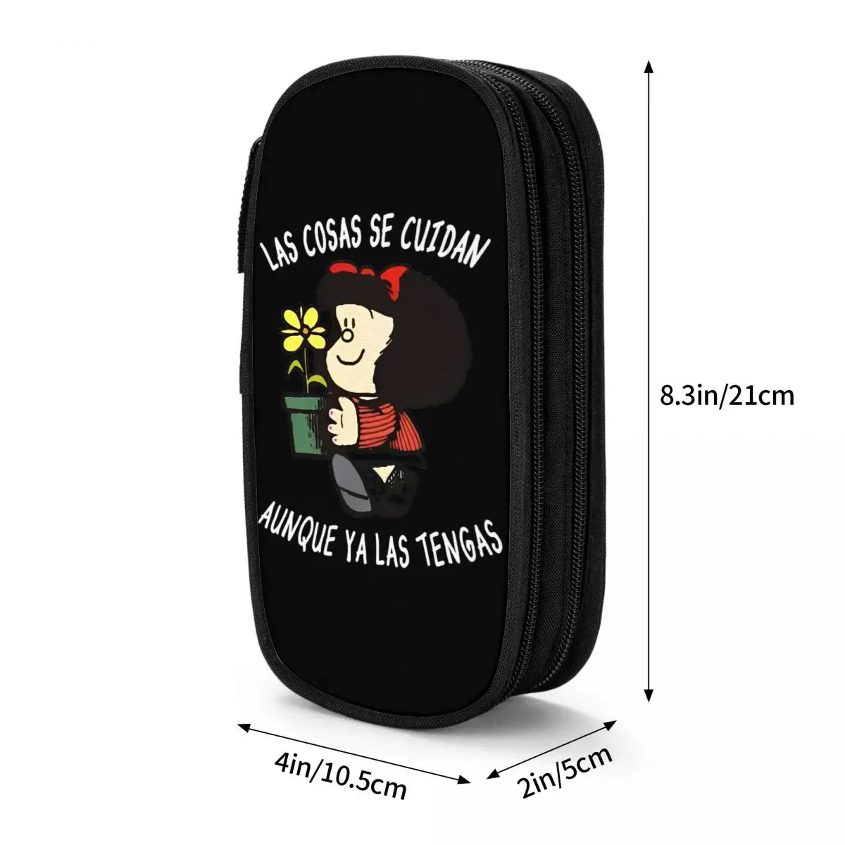 Mafalda Mafie Cartoon Pencil Cases Kawaii Anime Pen Holder Bag Girl Boy Large Storage Office Cosmetic Pencilcases