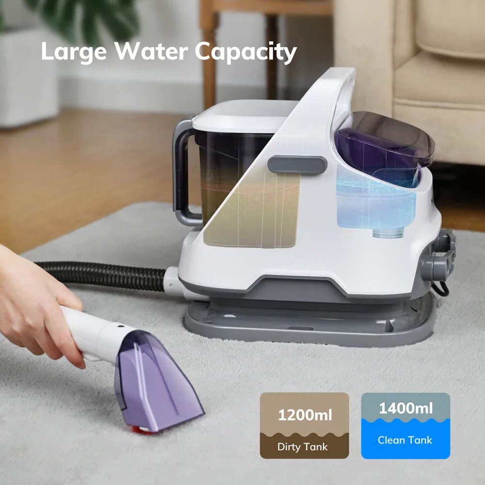 MIUI Multi-Purpose Portable Carpet Cleaner Upholstery Cleaner Machine Deep-Cleaning Shampooer for Home Use 3