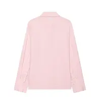 Ensemble 2 pièces en lin pour femme DUOPERI, chemise à manches longues et pantalon long plissé taille haute, chemisier chic et pantalon assorti 4