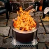 Smokeless FIrePit X Series 24, Corten Steel 27.5 inch Smokeless Fire Pit for Outside 62 Pounds Ideal for Families Compatible 4