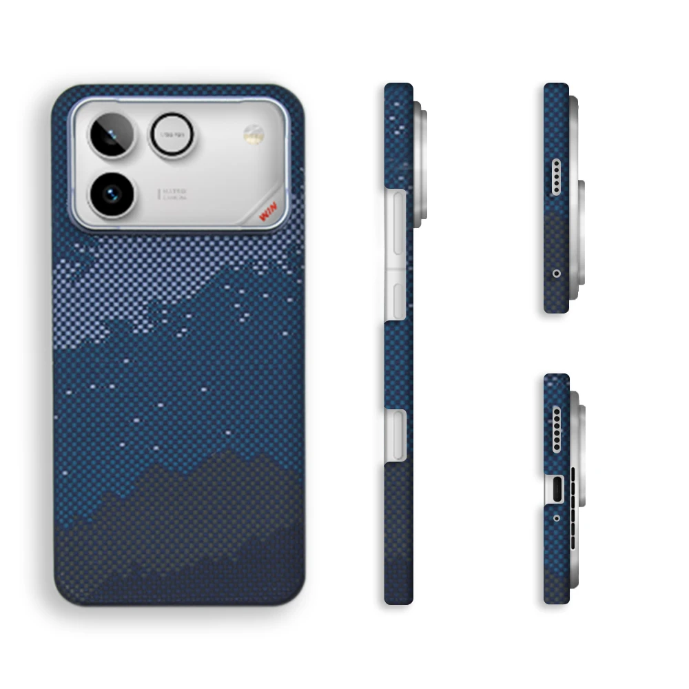 Luxury Aramid Fiber Magnetic Carbon Fiber Protective Phone Case
