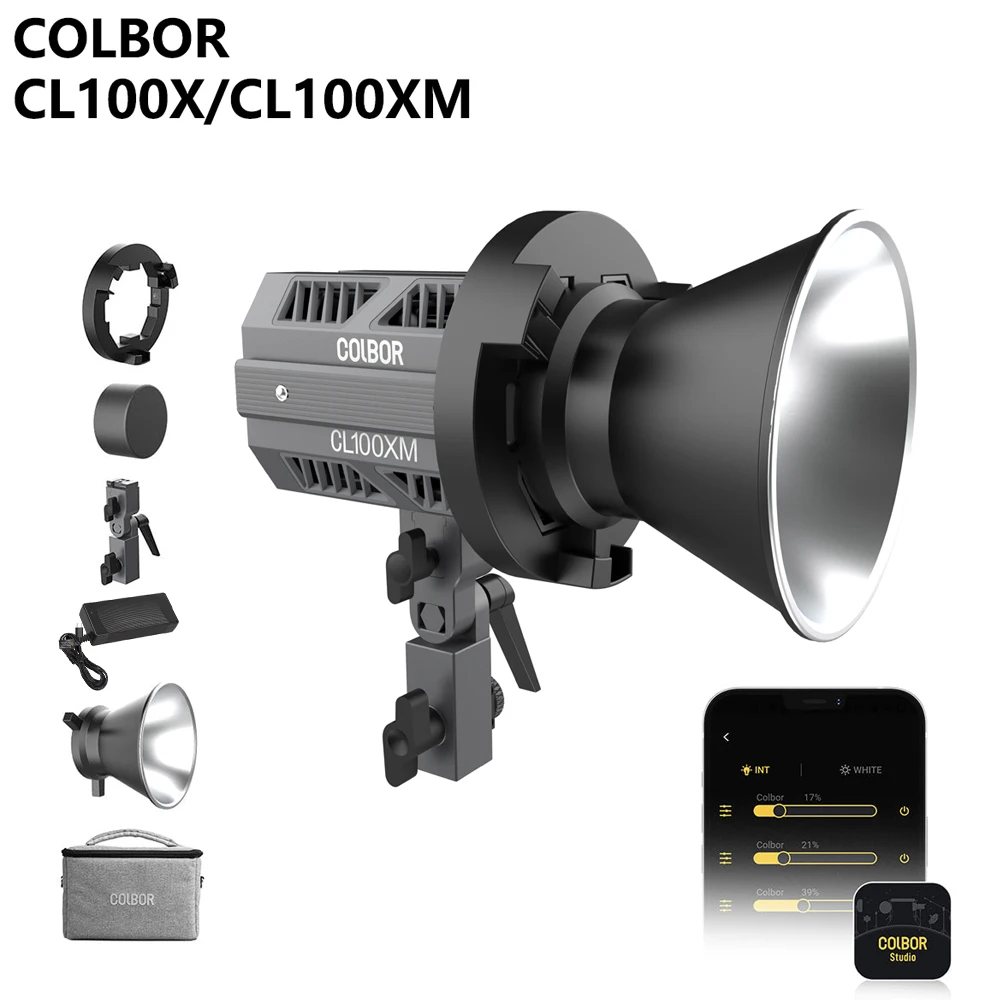 Synco COLBOR CL100X 100W COB Studio Light Photography Lighting Shooting