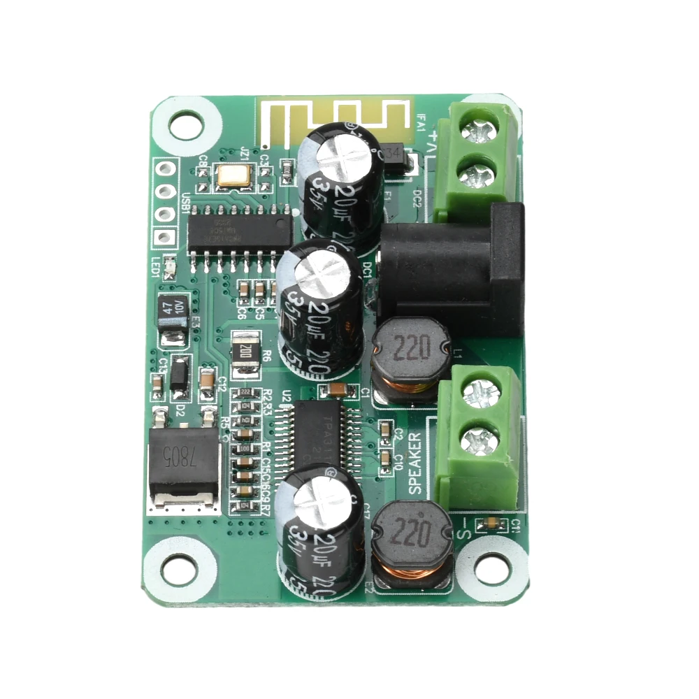 DC 9-25V TPA3110-PBTL Bluetooth 호환 증폭기 보드 단일 채널 30W 듀얼 보드는 TWS 듀얼 스테레오 사운드를 지원합니다.