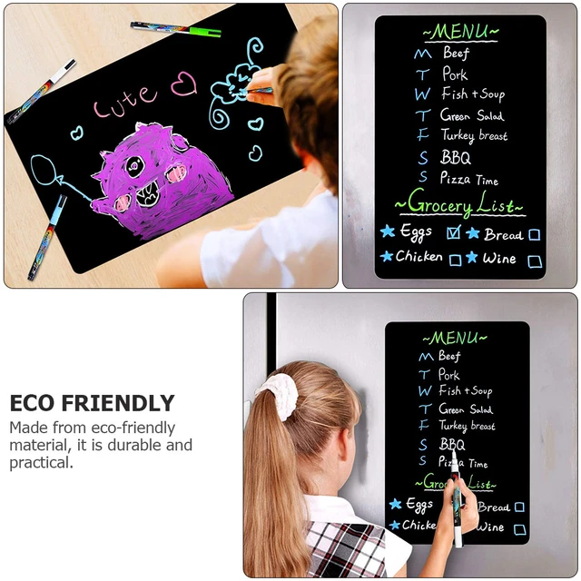 45x100cm Magnetic Blackboard Children Chalk Drawing Note Board Office  Whiteboard Self-adhesive Removable magnetic wall decal - AliExpress