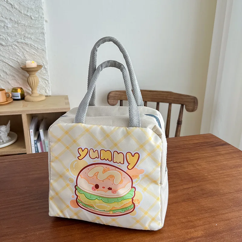 Cartoon Lunchbox Bag Lunchbox Insulation Bag Tote Work Bento Student Lunch Meal
