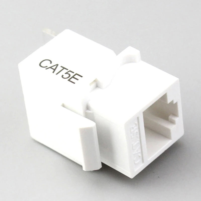 이더넷 네트워크 키스톤 잭클립 모듈, 벽 플러그 커넥터, RJ45 CAT5e, 10 개