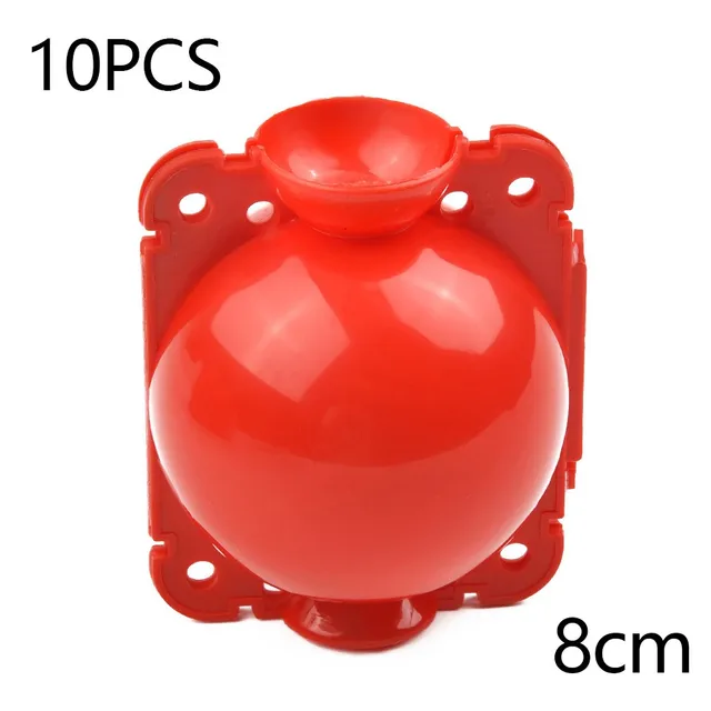 10Pcs Red 8CM