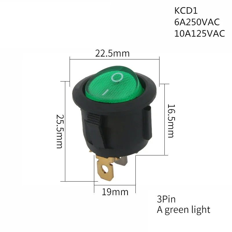 ตัวเลือกสินค้า สวิตช์ไฟ LED ปุ่มกด 2 ปุ่ม สำหรับรถยนต์ 12V/24V