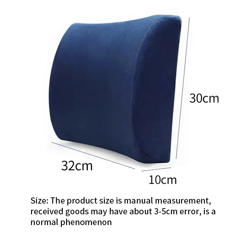 Memory foam lumbar backrest office car student chair cushion lumbar support back cushion