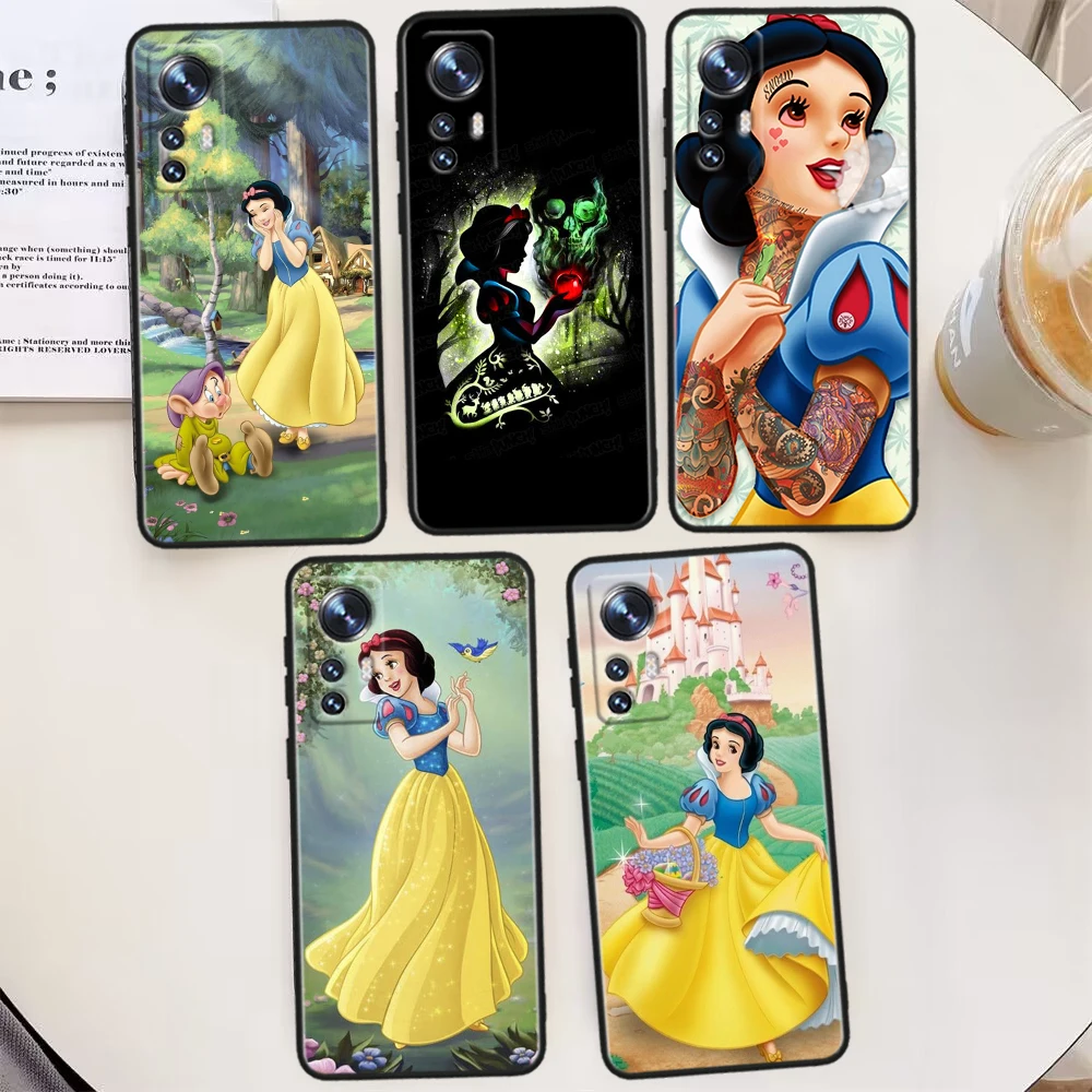 Disney Princess Biancaneve Per Xiaomi Mi 13 Ultra 12T 12S 12X 11I 11X 11T Play Hypercharge Lite Pro Custodia Per Telefono Nera