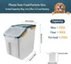 Large Flour Storage Container Bin 25lb, 4Pack Airtight Rice Storage Containers with Wheels Seal Locking Lid, BPA Free with 2