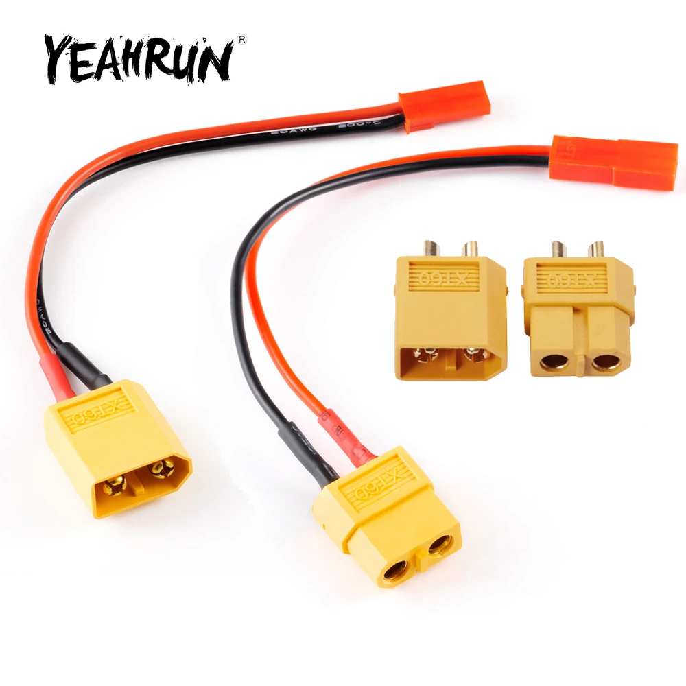 YEAHRUN JST-Adapterkabel männlich/weiblich, XT60-Batteriestecker, Bananenstecker für RC-Modell, Lipo-Batteriesteuerung, Upgrade-Teile