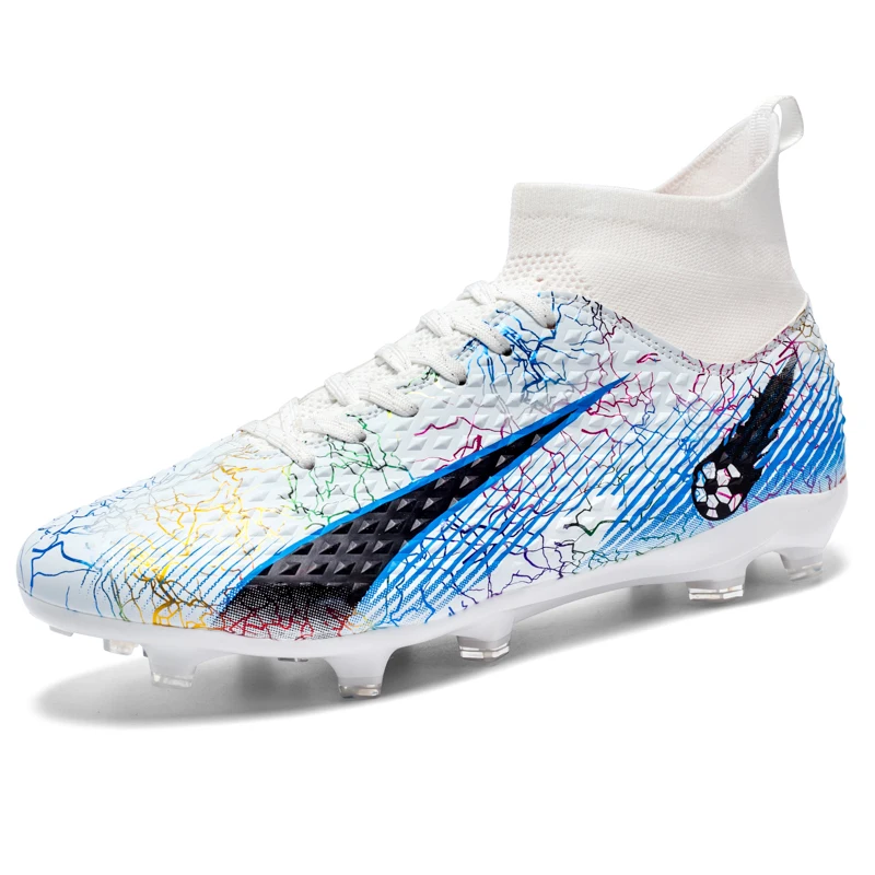 thumbnail image 1 of Botas de fútbol para hombre, botas de fútbol para niños, botines de fútbol profesionales TF/FG, botas de fútbol antideslizantes para entrenamiento de césped y fútbol sala al aire libre, 1 of 5
