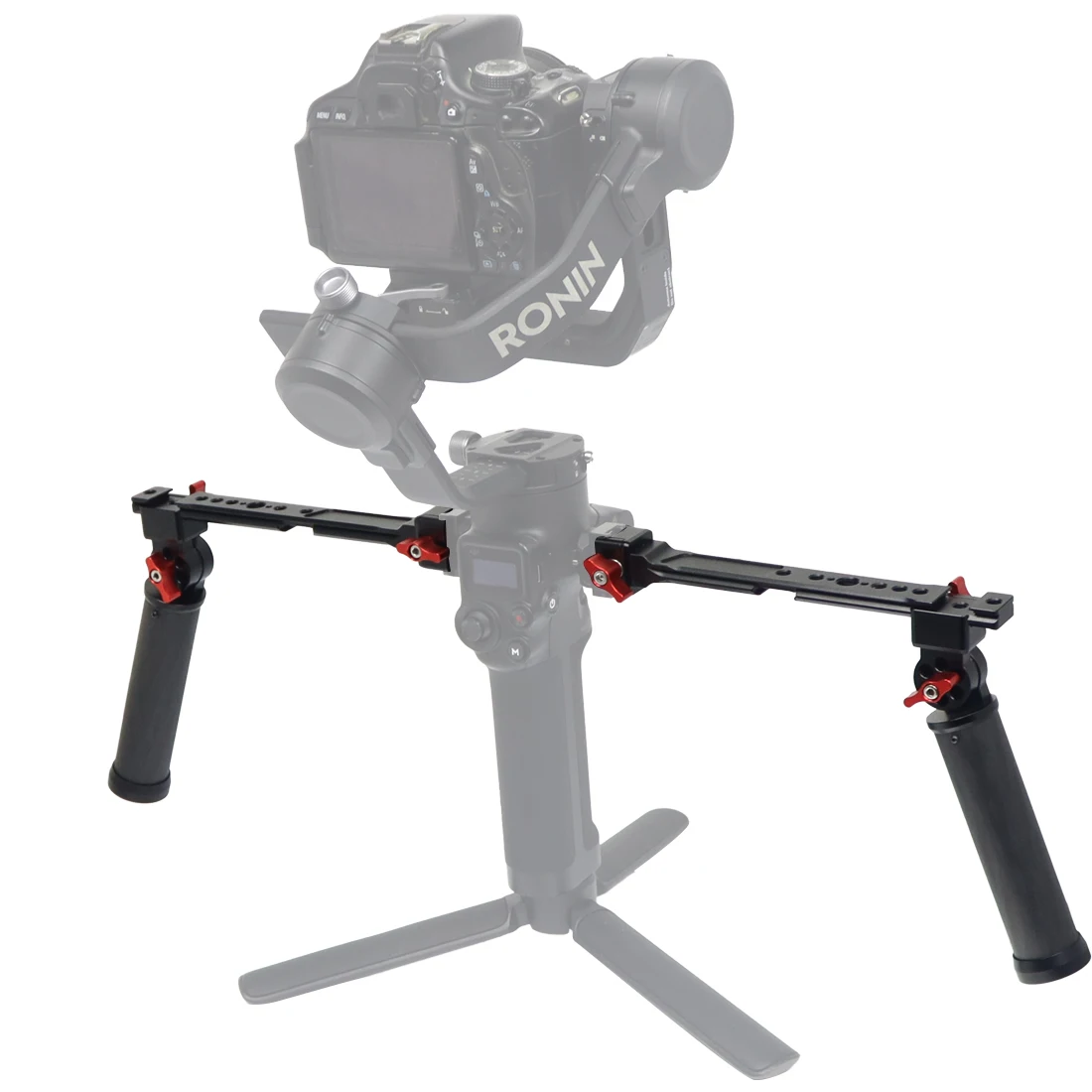 Carbon Fiber L Bracket Handle Grip Foldable Cold Shoe Mount Clamp for Ronin RS3