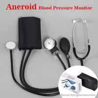 Aneroid Blood Pressure Monitor BP Upper Arm Sphygmomanometer Manual Blood Pressure Stethoscope With Zipper Bag For Adult 1
